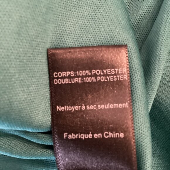 Floret Studio‎ Dress Size Medium One-Shoulder Ruffled Asymmetrical Midi Teal - Picture 11 of 11